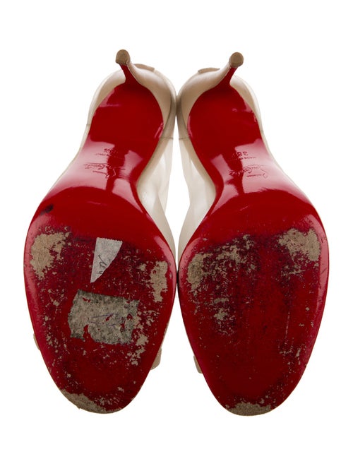 Christian Louboutin Mesh Printed T-Strap Pumps