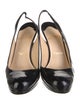 Christian Louboutin Patent Leather Slingback Pumps