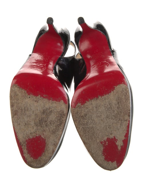Christian Louboutin Patent Leather Slingback Pumps