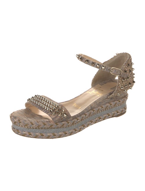 Christian Louboutin Spike Accents Studded Accents Espadrilles