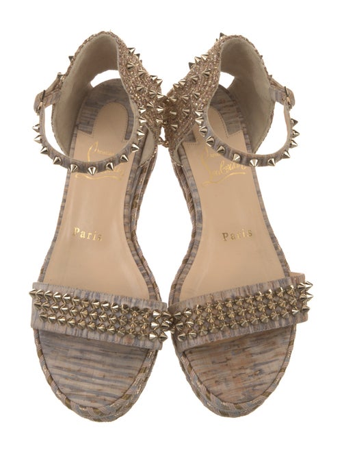Christian Louboutin Spike Accents Studded Accents Espadrilles