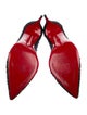 Christian Louboutin Mesh Crystal Embellishments Pumps