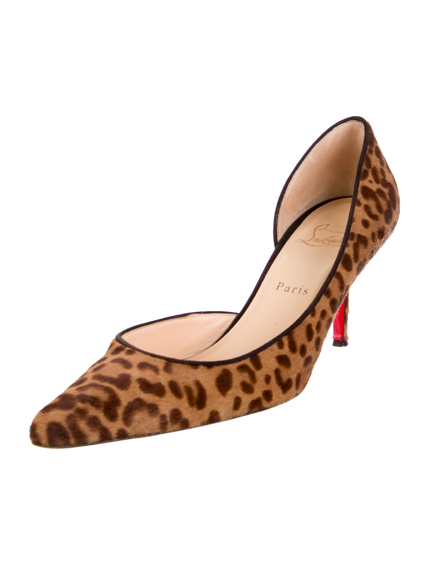 Christian Louboutin Ponyhair Animal Print D'Orsay Pumps