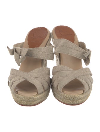 Christian Louboutin Bow Accents Espadrilles
