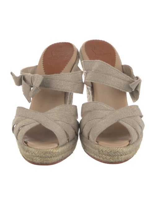 Christian Louboutin Bow Accents Espadrilles