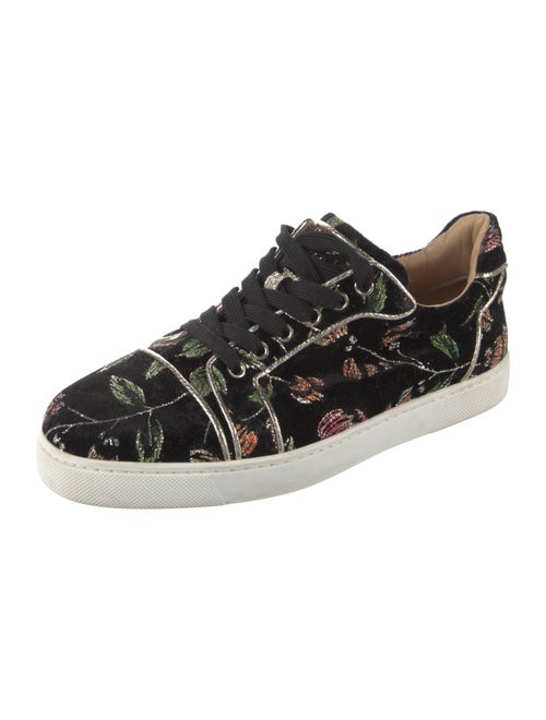 Christian Louboutin Velvet Printed Sneakers
