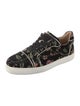Christian Louboutin Velvet Printed Sneakers