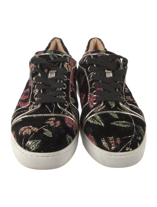 Christian Louboutin Velvet Printed Sneakers