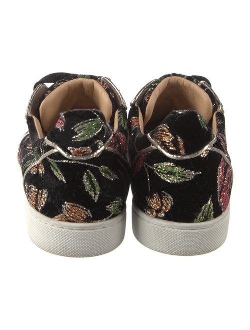 Christian Louboutin Velvet Printed Sneakers