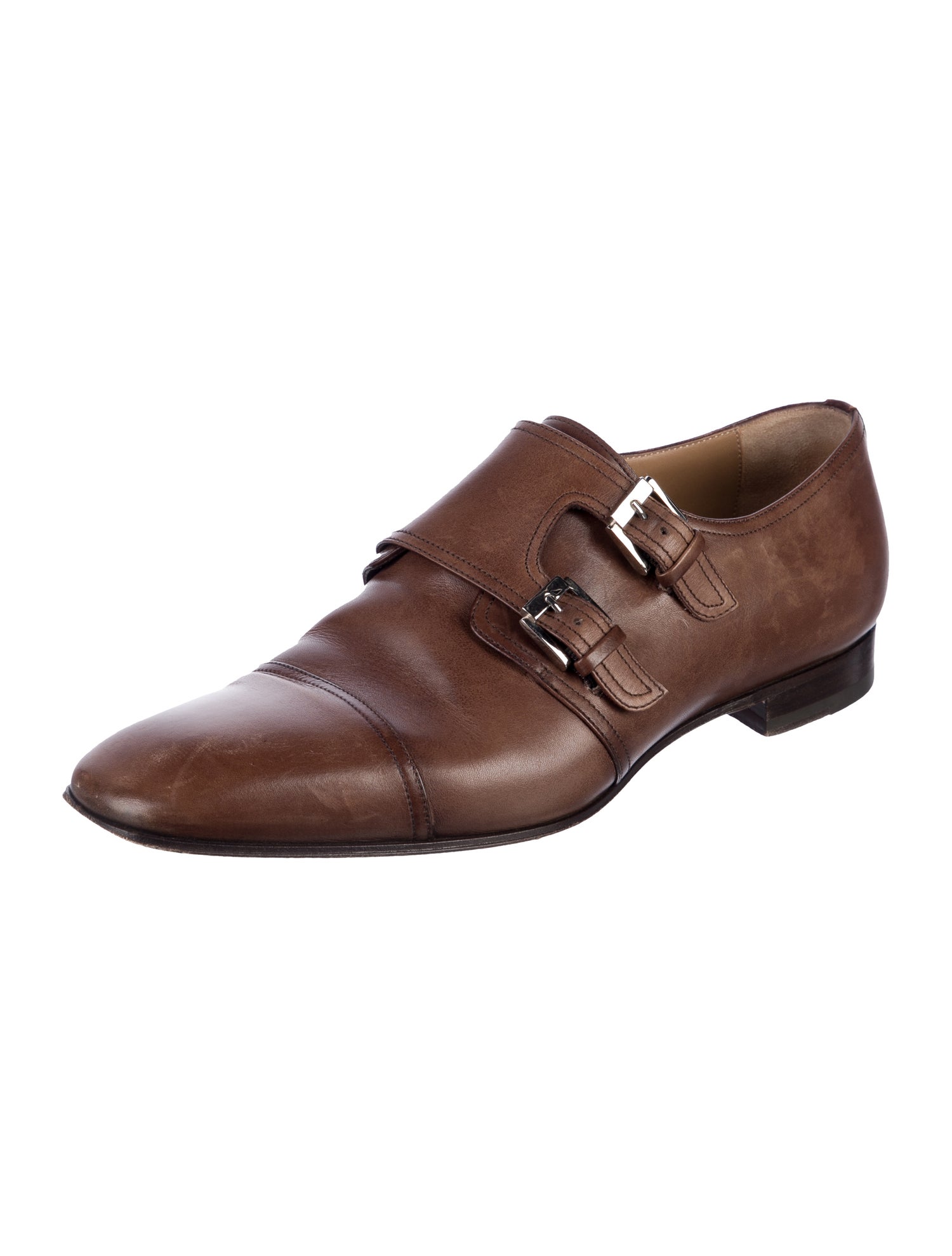 Christian Louboutin Leather Monk Straps