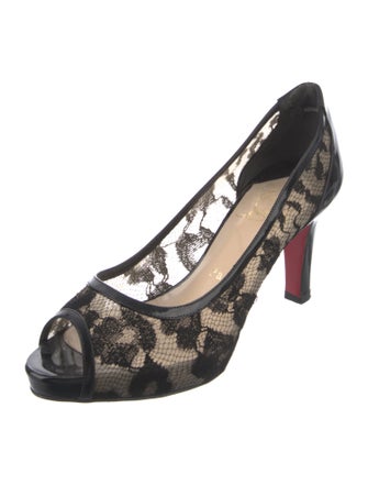 Christian Louboutin Lace Lace Pattern Pumps