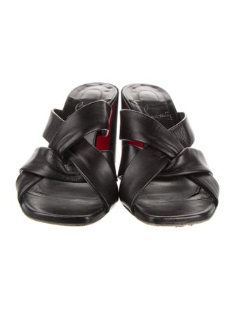Christian Louboutin Leather Slides