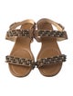 Christian Louboutin Leather Studded Accents Sandals