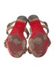 Christian Louboutin Leather Studded Accents Sandals