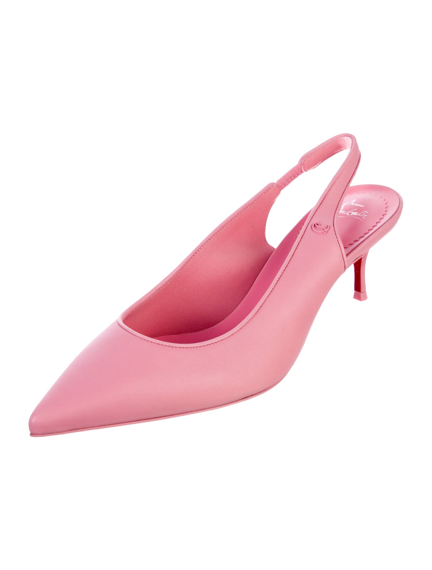 Christian Louboutin Sporty Kate Leather Slingback Pumps