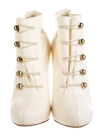 Christian Louboutin Leather Lace-Up Boots