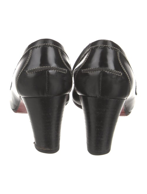 Christian Louboutin Leather Whipstitch Trim Pumps