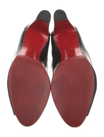 Christian Louboutin Leather Whipstitch Trim Pumps