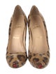 Christian Louboutin Patent Leather Animal Print Pumps