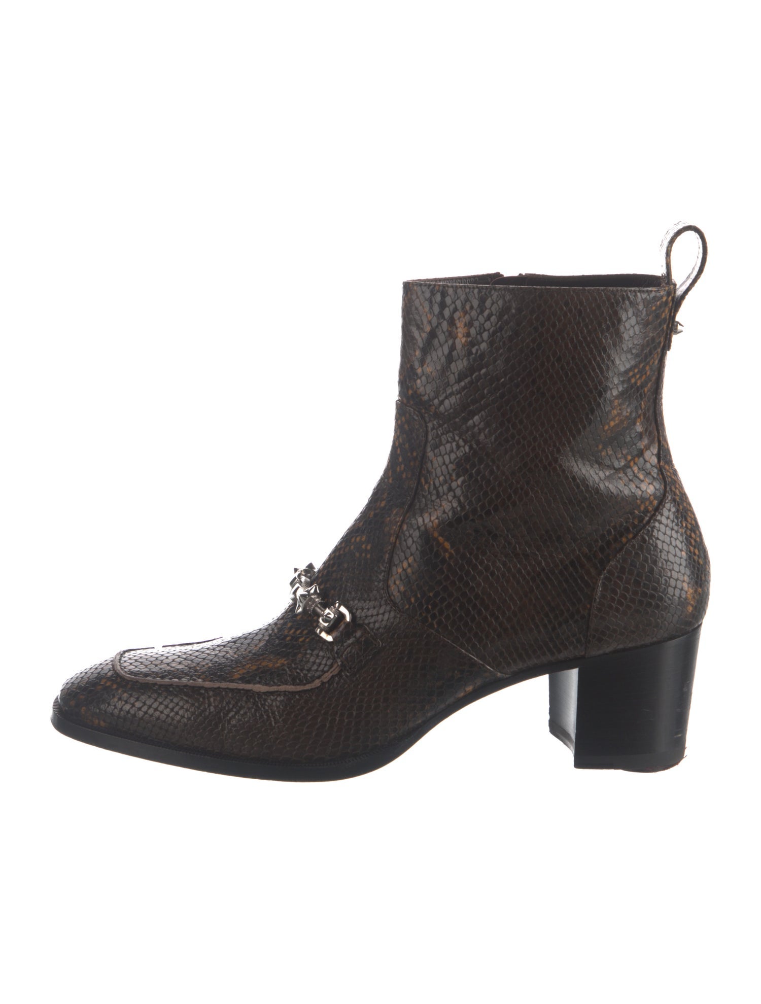 Christian Louboutin Embossed Leather Boots