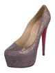 Christian Louboutin Leather Sequin Embellishments Pumps