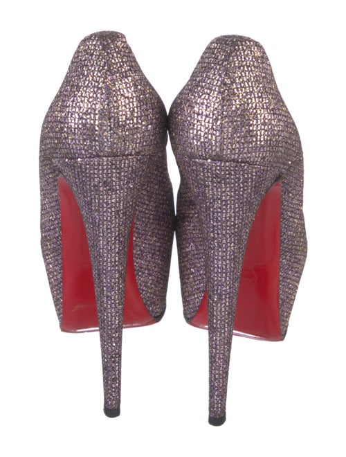 Christian Louboutin Leather Sequin Embellishments Pumps