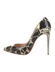 Christian Louboutin Patent Leather Printed Pumps