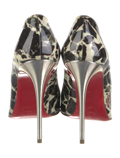 Christian Louboutin Patent Leather Printed Pumps