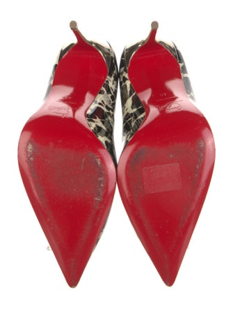 Christian Louboutin Patent Leather Printed Pumps