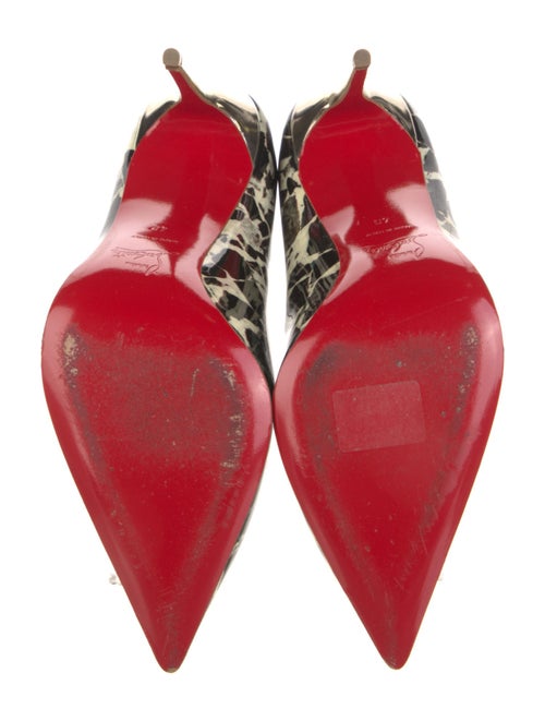 Christian Louboutin Patent Leather Printed Pumps