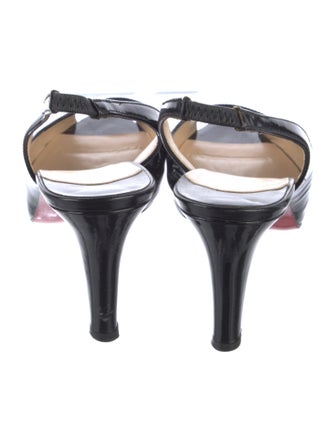 Christian Louboutin Patent Leather Slingback Sandals