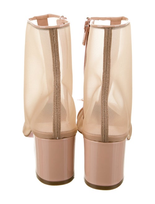 Christian Louboutin Mesh Bow Accents Boots