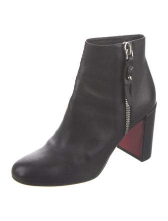 Christian Louboutin Spike Accents Leather Boots