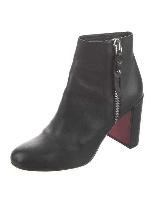 Christian Louboutin Spike Accents Leather Boots