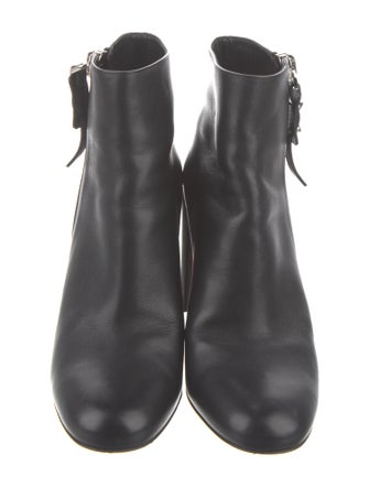 Christian Louboutin Spike Accents Leather Boots