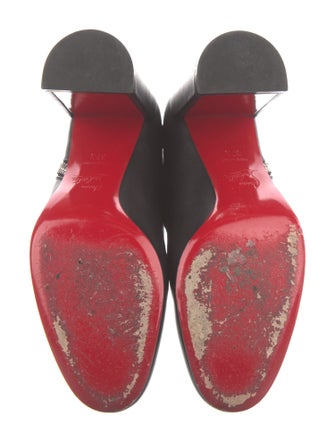 Christian Louboutin Spike Accents Leather Boots