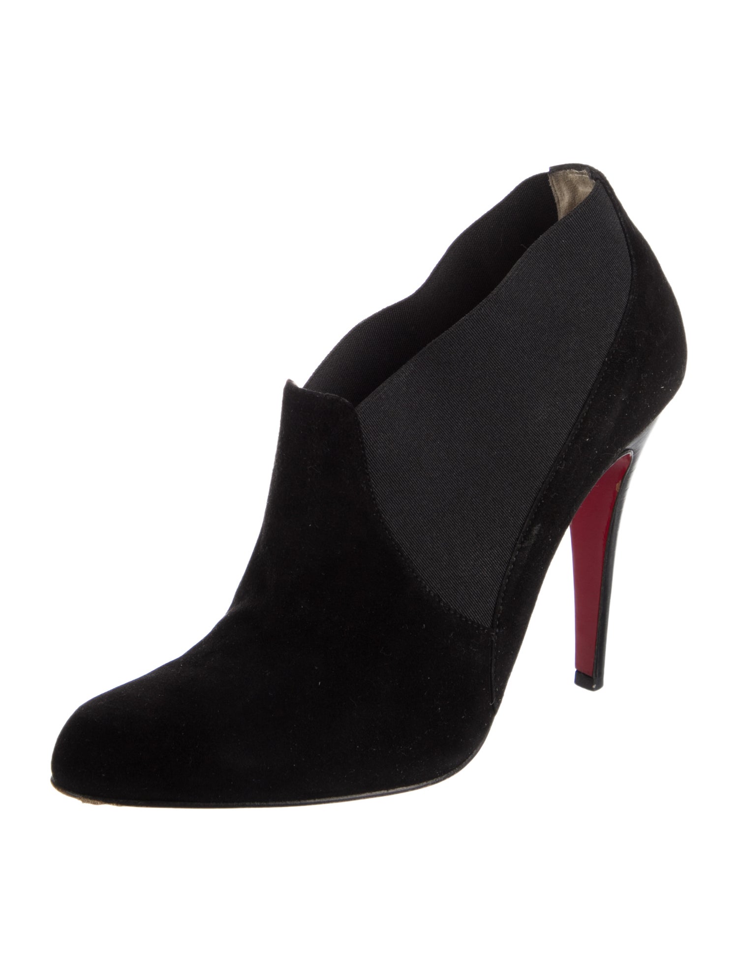 Christian Louboutin Art Lastic 100 Suede Lace-Up Boots