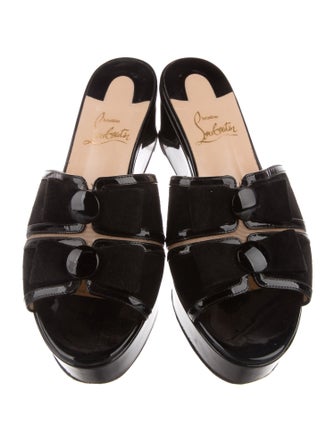 Christian Louboutin Patent Leather Slides