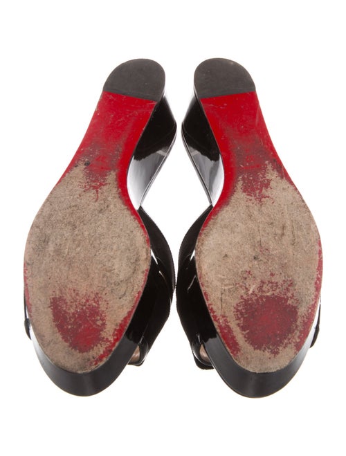 Christian Louboutin Patent Leather Slides