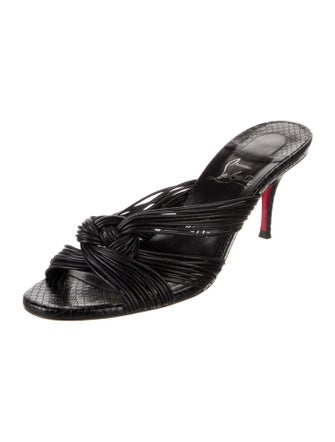 Christian Louboutin Multitaski Leather Slides