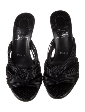 Christian Louboutin Multitaski Leather Slides