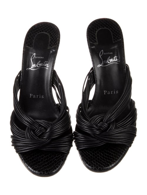 Christian Louboutin Multitaski Leather Slides