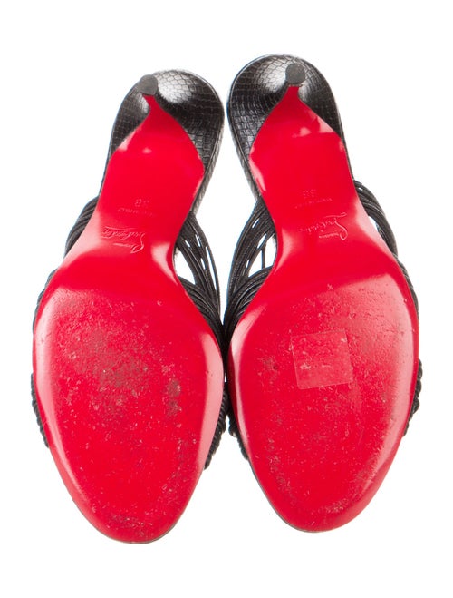 Christian Louboutin Multitaski Leather Slides