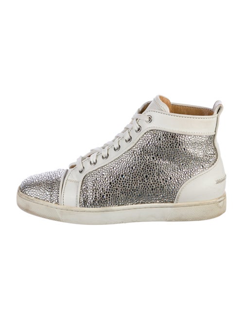 Christian Louboutin Crystal Colorblock Pattern Sneakers