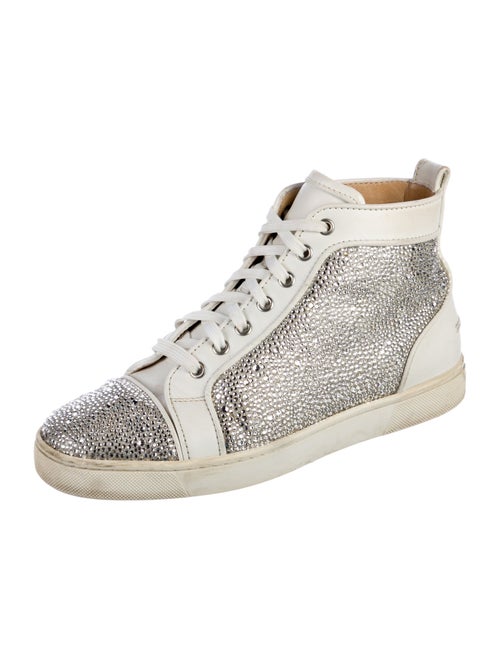 Christian Louboutin Crystal Colorblock Pattern Sneakers