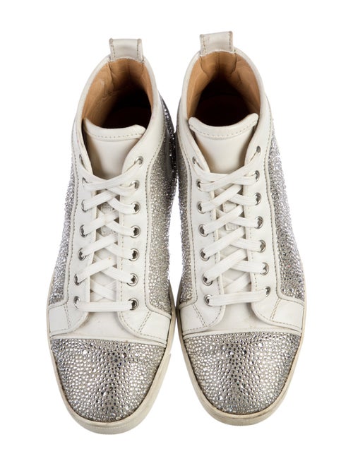 Christian Louboutin Crystal Colorblock Pattern Sneakers