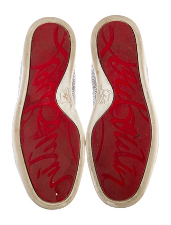 Christian Louboutin Crystal Colorblock Pattern Sneakers