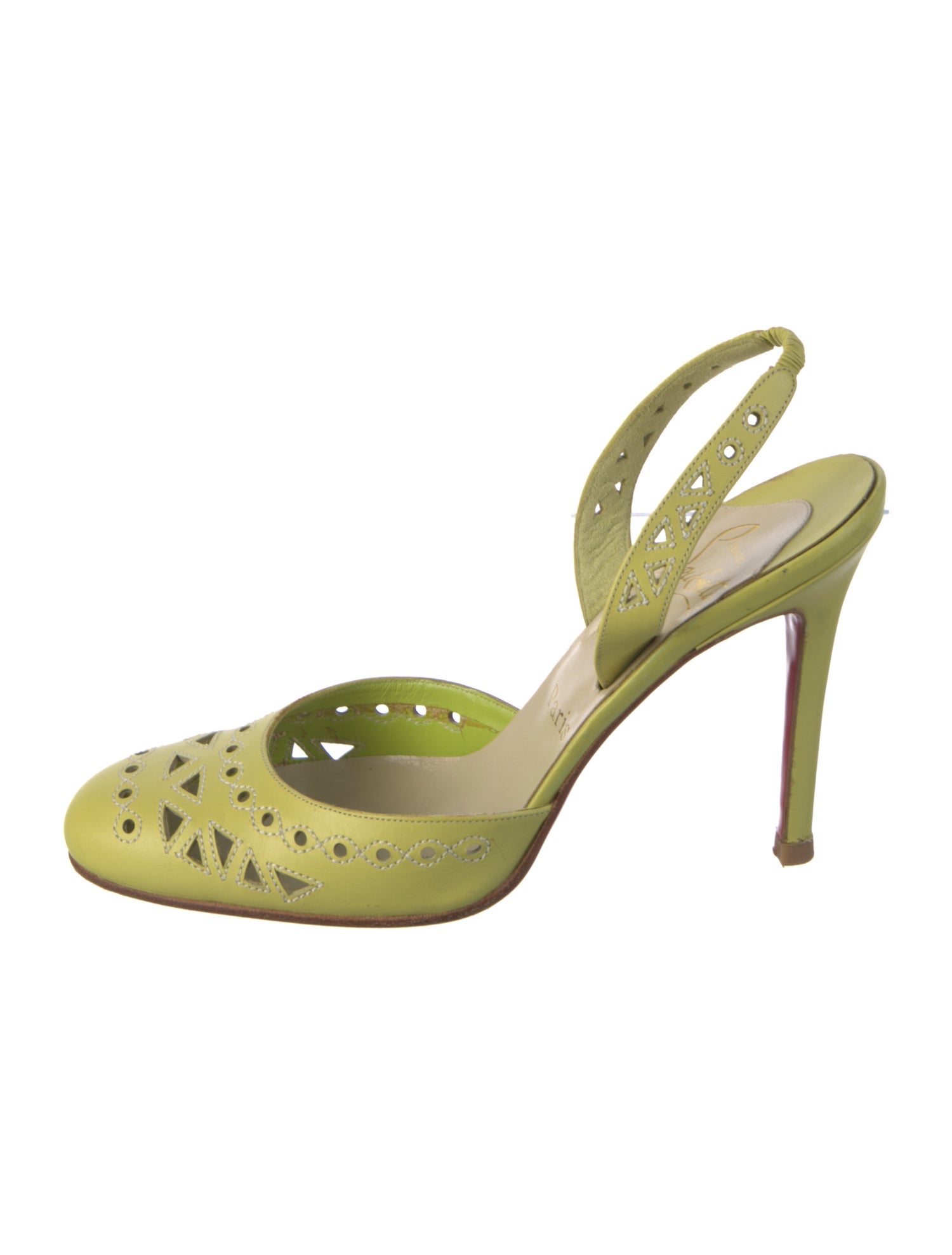 Christian Louboutin Leather Slingback Pumps