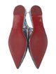 Christian Louboutin Tie-Dye Print Leather Trim Embellishment Slingback Flats