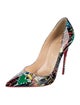 Christian Louboutin Patent Leather Printed Pumps
